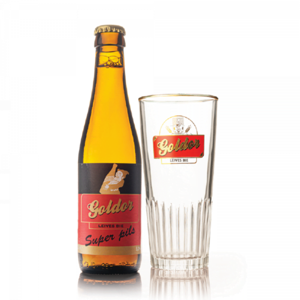 Speciaalbier Goldor met bierglas