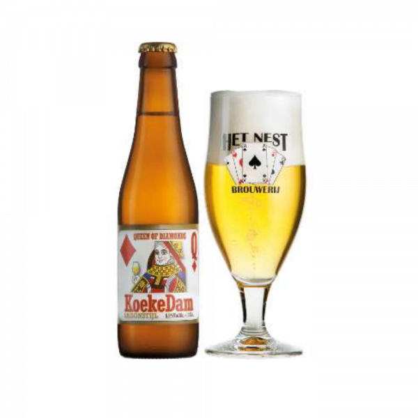 Speciaalbier Koekedam met ingeschonken het Nest bierglas