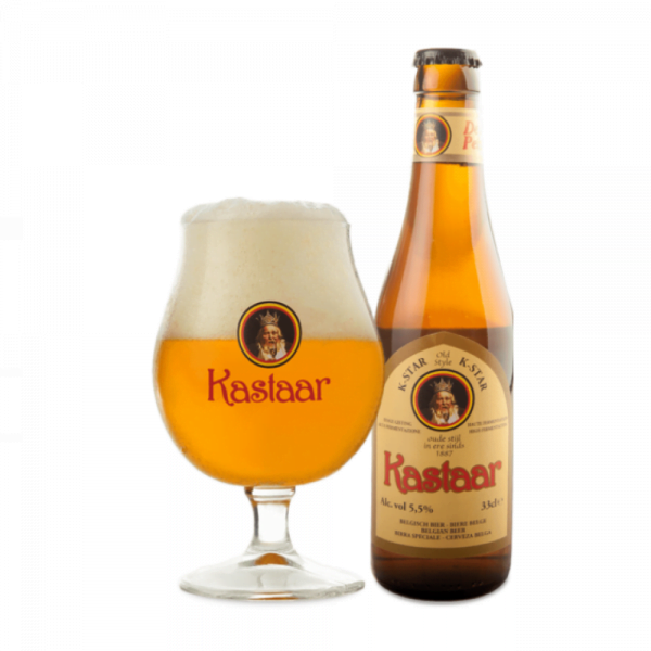 Speciaalbier Kastaar met ingeschonken Kastaar bierglas