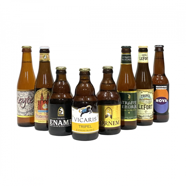 Bieren uit bierpakket tripel