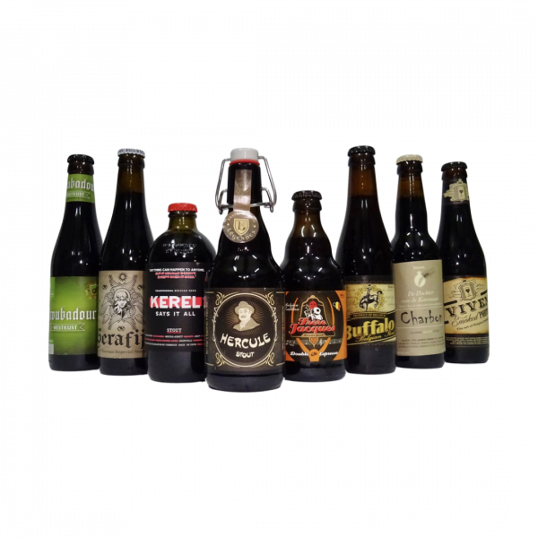 Bieren uit bierpakket stout