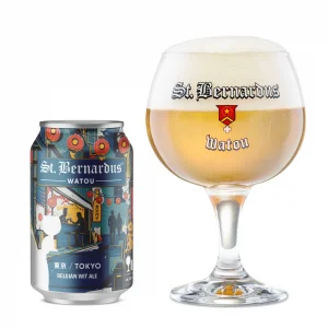 Speciaalbier St. Bernardus Tokyo met ingeschonken St. Bernardus bierglas