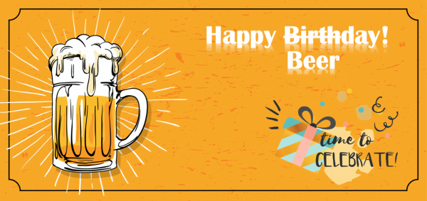 Personalisatie bier cadeau Happy Beerday