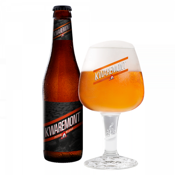 Speciaalbier Kwaremont met ingeschonken Kwaremont bierglas