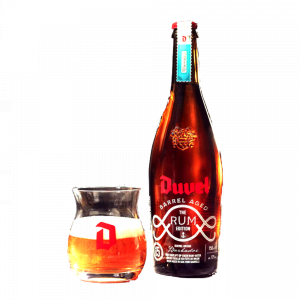 Speciaalbier Duvel Rum met ingeschonken bierglas