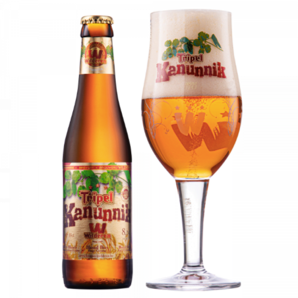 Speciaalbier Tripel Kanunnik met ingeschonken bierglas