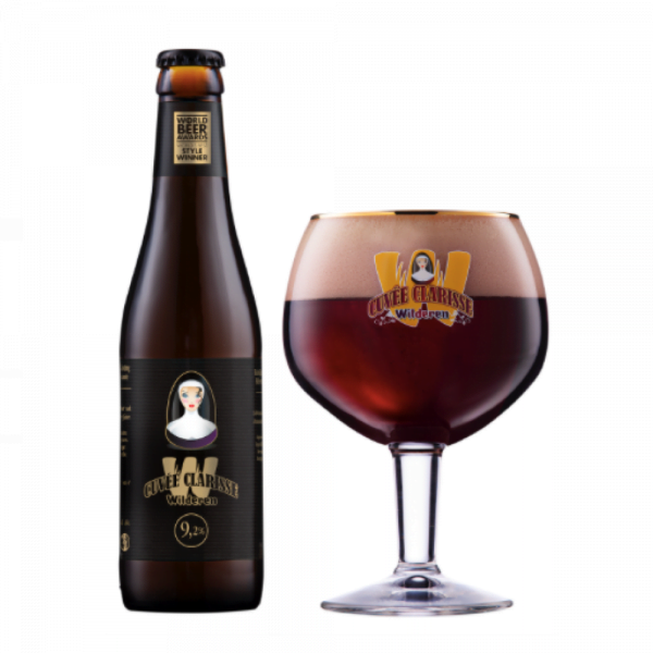 Speciaalbier Wilderen Cuvee Clarisse met ingeschonken bierglas