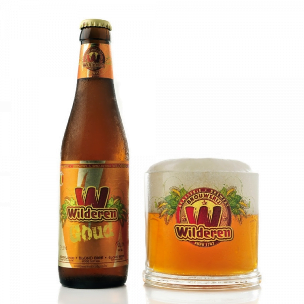 Speciaalbier Wilderen Goud met ingeschonken bierglas