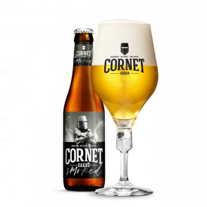 Speciaalbier Cornet Oaked Smoked met ingeschonken bierglas