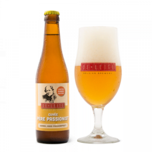 Speciaalbier Cuvee Pere Passionist met ingeschonken bierglas