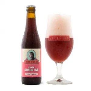 Speciaalbier Cuvee Soeur'Ise met ingeschonken bierglas De Leite