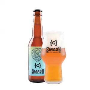 Speciaalbier Smash met ingeschonken bierglas