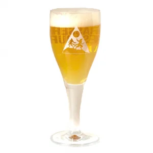 Ingeschonken bierglas Brasserie des Loups