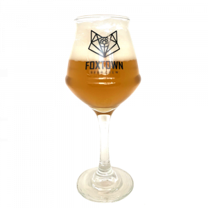 Ingeschonken bierglas FoxTown