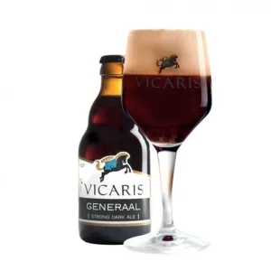 Bierfles Vicaris Generaal met ingeschonken bierglas