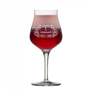 Ingeschonken Lindemans bierglas