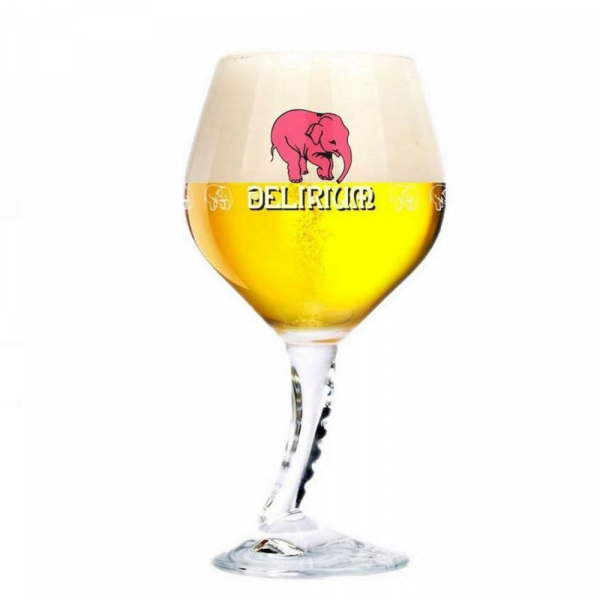 Ingeschonken Delirium bierglas