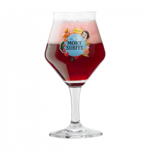 Ingeschonken bierglas Mort Subite