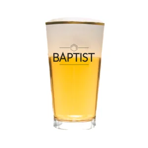 Baptist bierglas ingeschonken