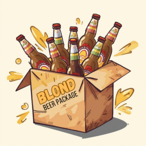 Pack de bière blonde