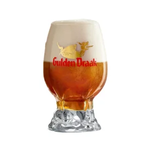 Ingeschonken Gulden draak bierglas