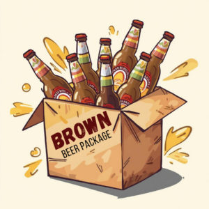brown beer package