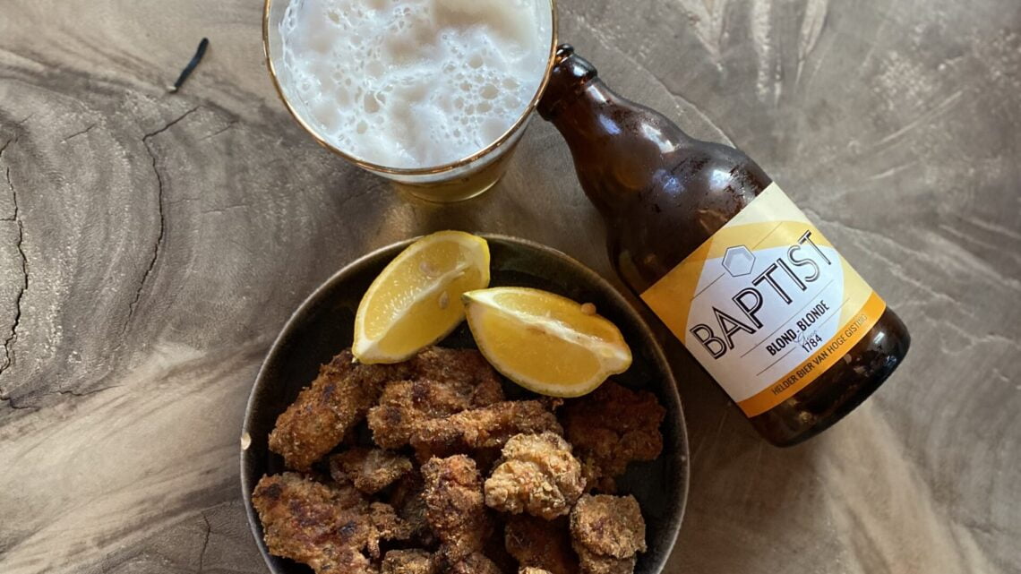 Boneless kipstukjes met blond bier